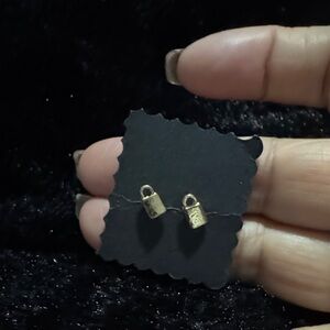 Gold Textured Earrings